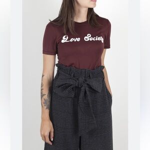 Ganni Love Society Tee Shirt